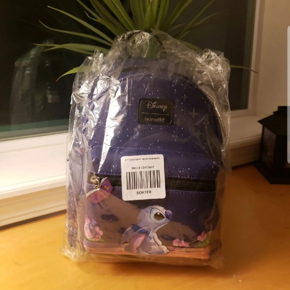 Loungefly Disney Stitch Starry Night Mini Backpack - Picture 4 of 8